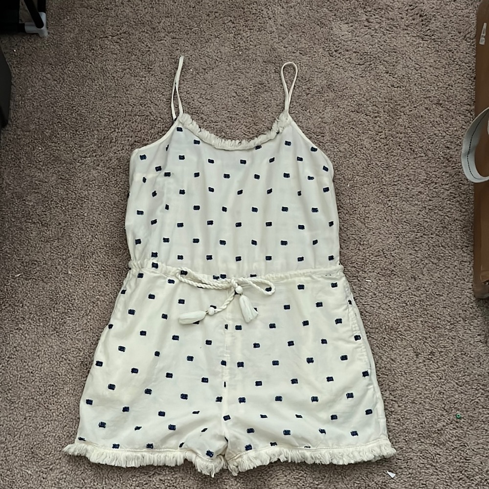 Polka dot romper/cover up